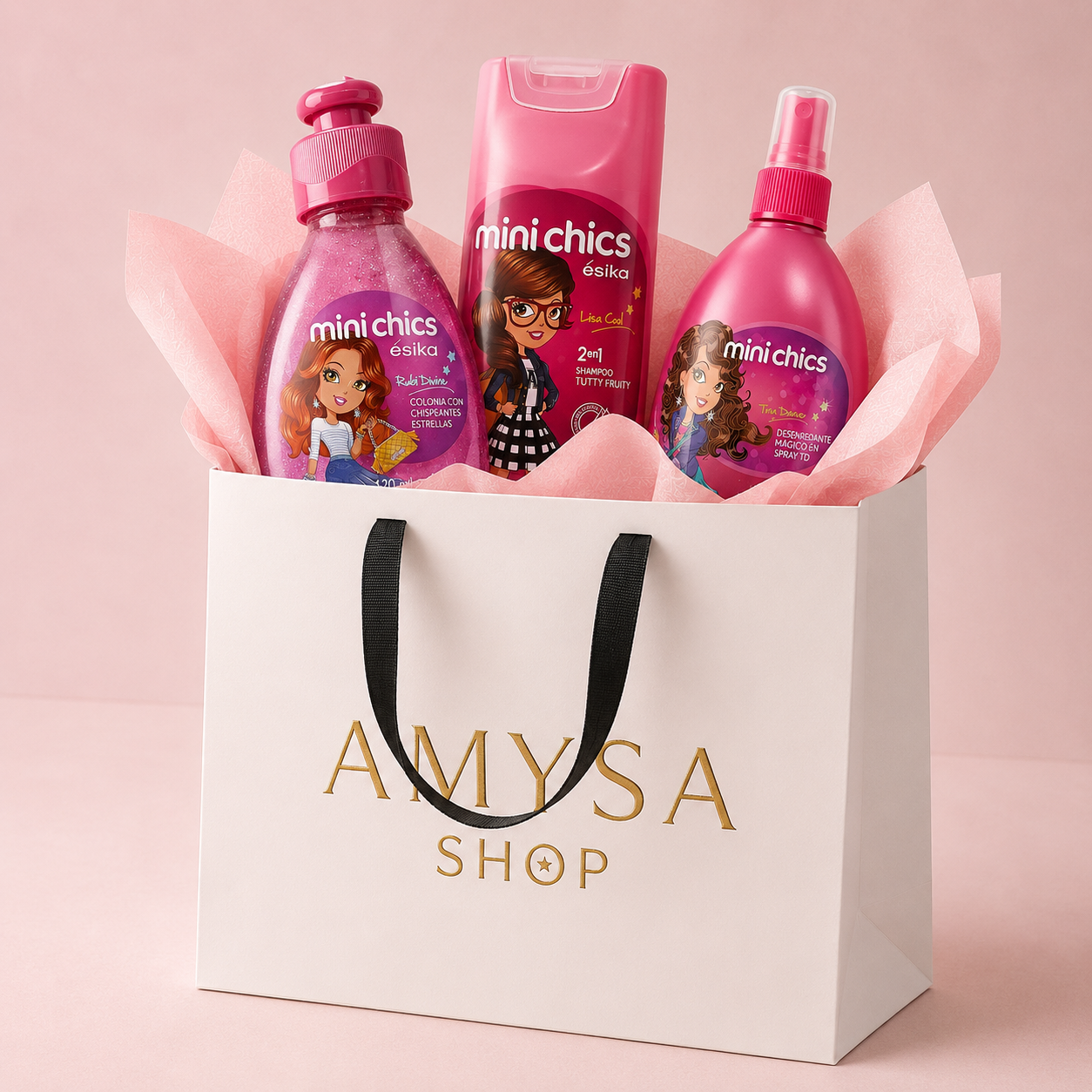 KIT MINICHIC Perfume + Desenredante + Shampoo
