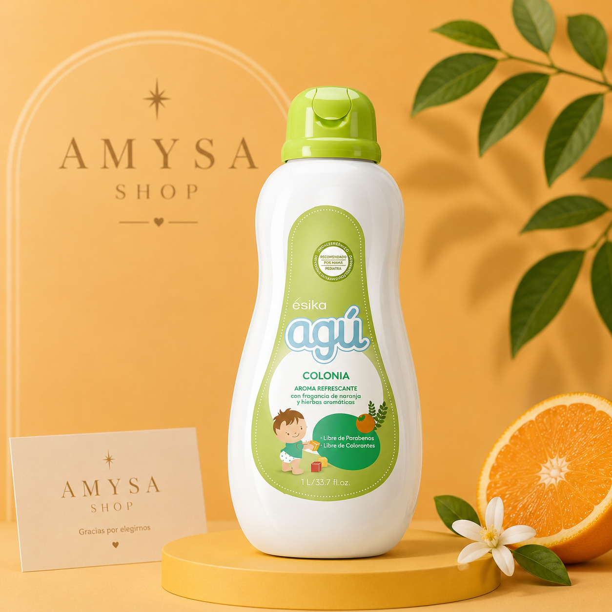 Agu Colonia con aroma de naranja