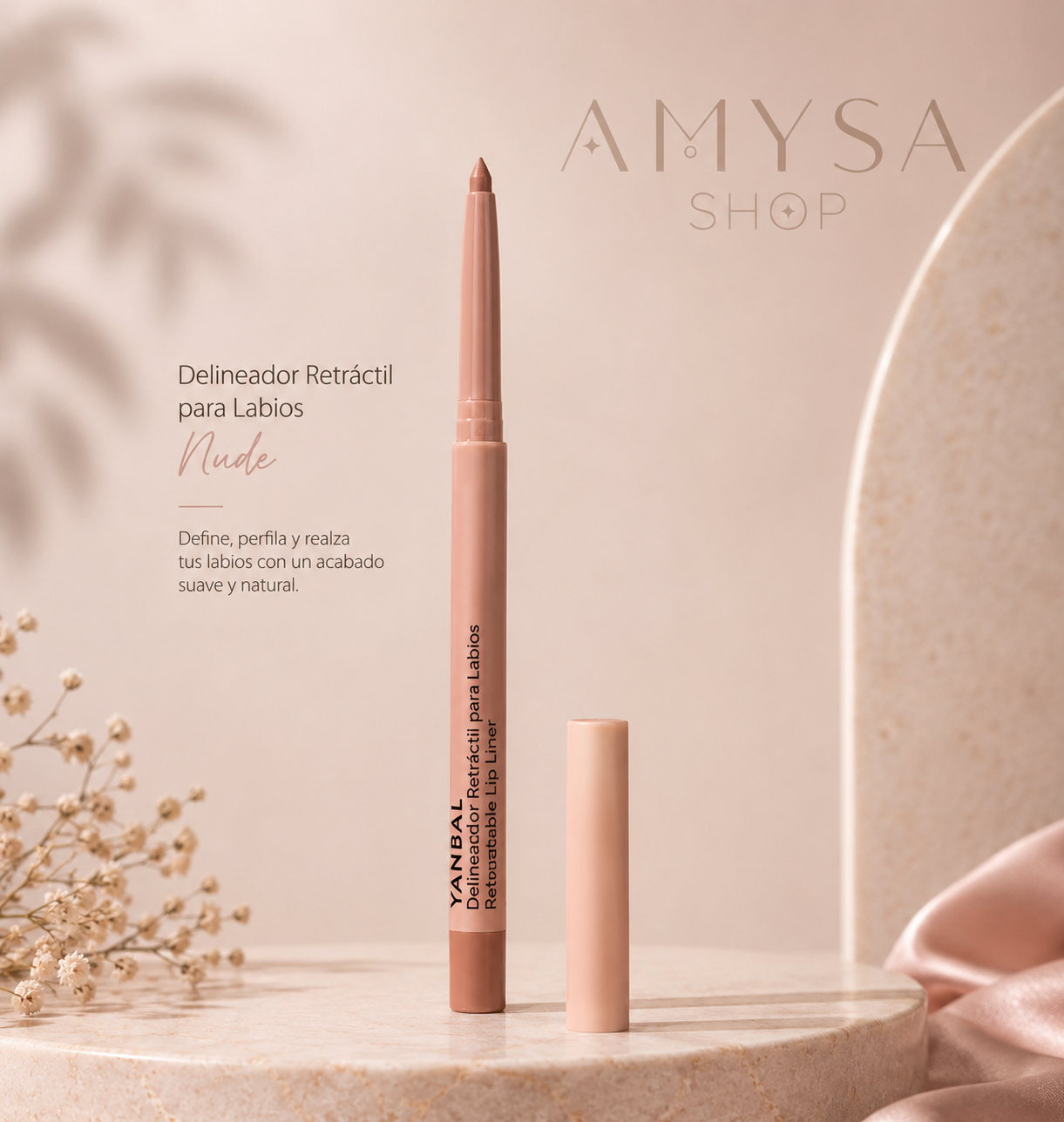 Delineador Retráctil para Labios Nude